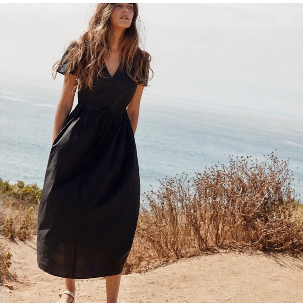Christy Dawn "Dawn" Maxi Dress, Black Cotton.